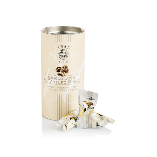 Urbani Tartufi-BOMBOANE DE CIOCOLATA CU TRUFE ALBE 75g
